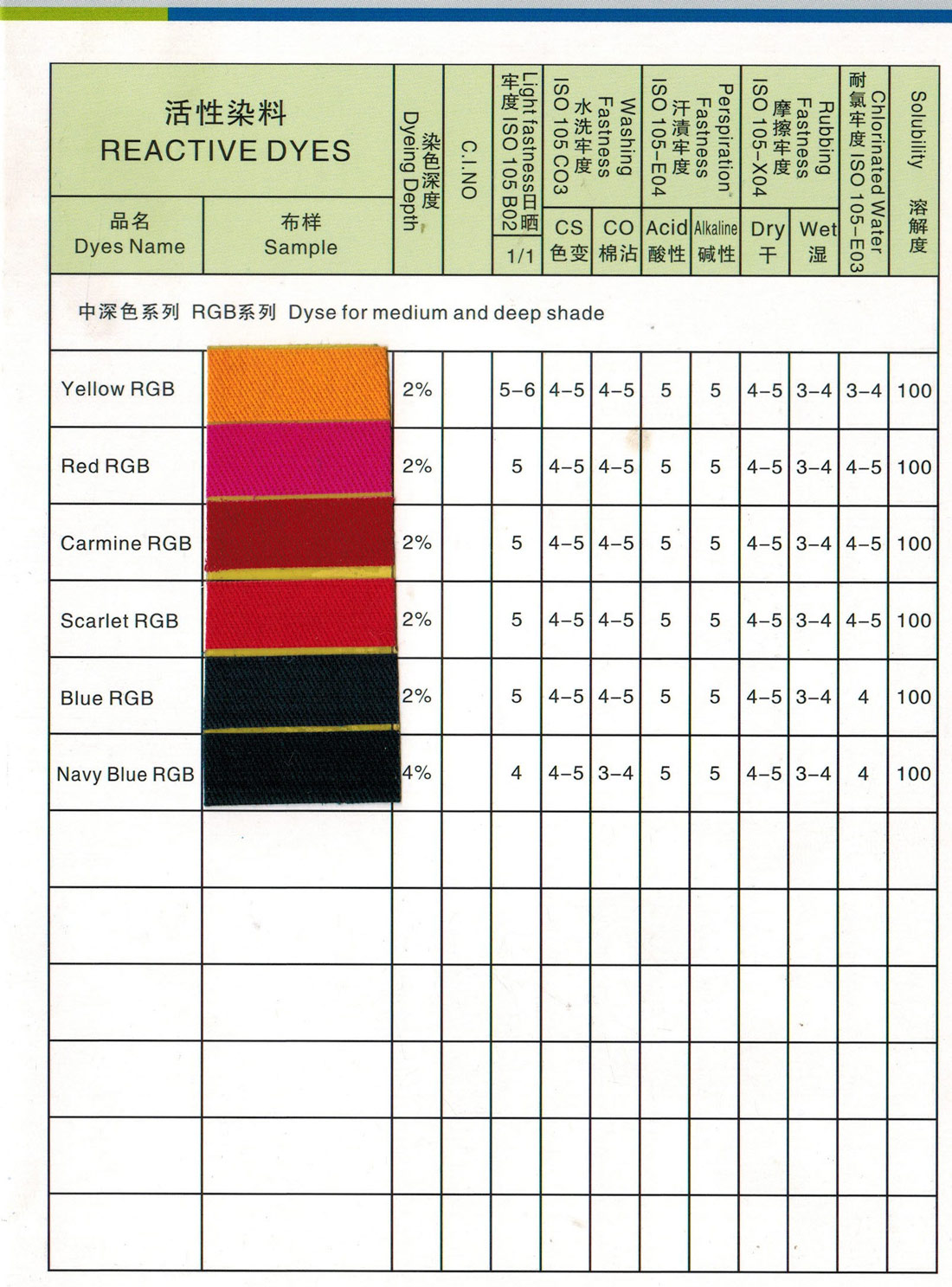 中深色RGB系列